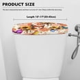 thumbnail image 5 of Renewold Toilet Tank Lid Cover Splash and Stain Resistant Toilet Tank Protector Cover Stretchable Suitable for Bathroom, Floral Butterfly Print, 5 of 6