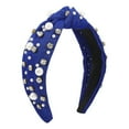 thumbnail image 2 of Helii Women Headband Wide Knot Pearl Vintage Elegant Casual Wedding Hair Hoop, 2 of 3