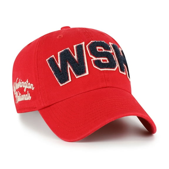 Women's '47 Red Washington Nationals Zoey Clean Up Adjustable Hat