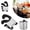 Black, variant on ZFSBZBS Pot Clip Spoon Rest Holder Heat Resistant Stainless Steel Kitchen Gadget for Utensil Storage Compact for Spoon Spatula and More,Black