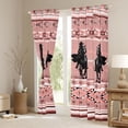thumbnail image 3 of Feelyou Cowboy Horse Black Out Curtains, Aztec Abstract Curtains Pack of 2 (42x63 Each), 3 of 6