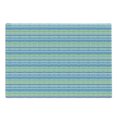 thumbnail image 1 of Vintage Stripe Cutting Board, Grunge Funny Horizontal Stripes in Green and Blue Tones Pattern, Decorative Tempered Glass Cutting and Serving Board, in 3 Sizes, by Ambesonne, 1 of 2