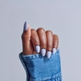 thumbnail image 2 of KISS CORE Color Press On Nails Almond, ‘Flee’, Blue, Short Length, 32 Count, 2 of 12
