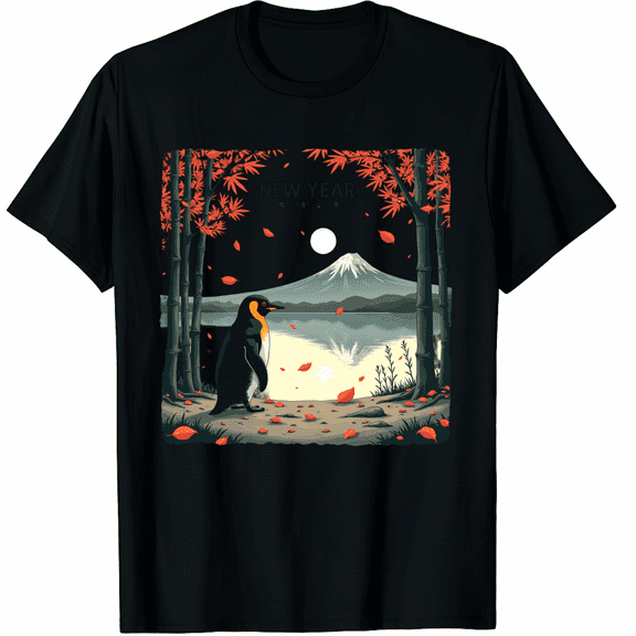 New Year Same Baka Life Penguin New Year 2026 Resolution Graphic Tee T-Shirt for Men Women