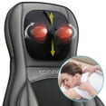 thumbnail image 3 of Comfier Shiatsu Neck Back Massager with App Remote, 2D/3D Kneading Massage Chair Pad, Heating Compression Seat Cushion Massagers, Ideal Gifts - Black, 3 of 16