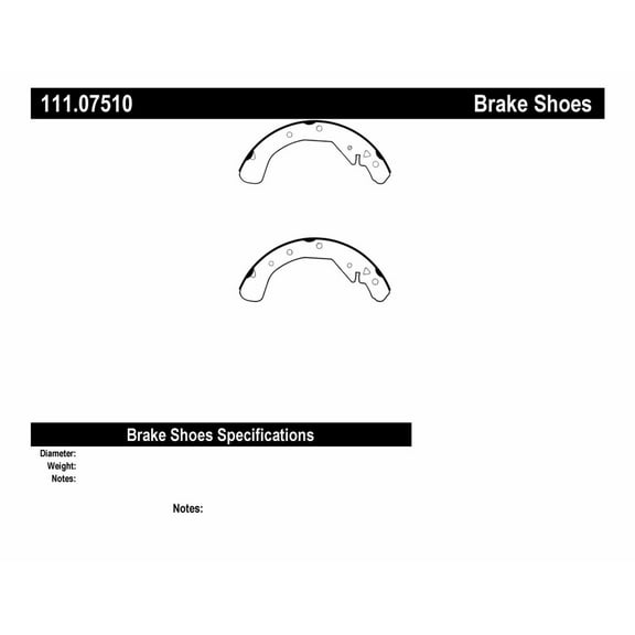 Centric Parts 111.07510 Brake Shoe