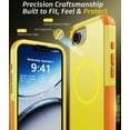 thumbnail image 2 of Diverbox for iPhone 16e 17e Case [Compatible with MagSafe] [Shockproof] [Dropproof] [with Screen Protector ] Heavy Duty Protection Phone Case Cover for Apple iPhone 16e 17e 6.1 inch(Yellow), 2 of 7