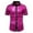 Hot Pink, variant on WREESH Men's Slim Short Sleeve Lapel Shirt Casual Sports T-Shirt Top with Graphic Prints Men's Stylish Summer Half Sleeve Button Up Shirt Gold