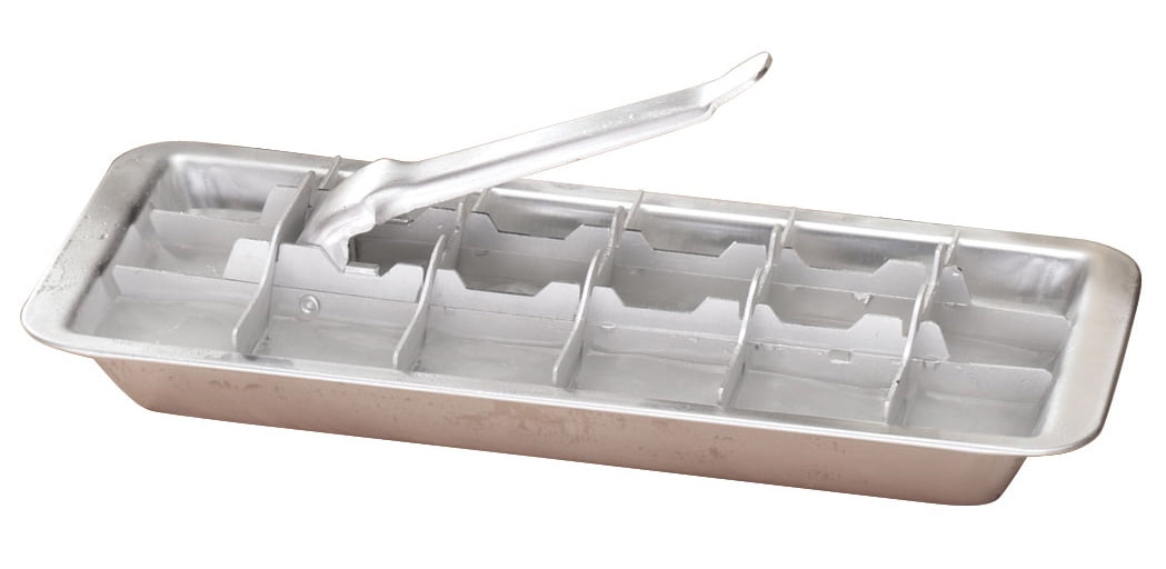 18 Slot Ice Cube Maker with Easy Release Handle Vintage Kitchen Ice Cube Tray 