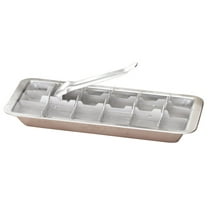 Vintage Kitchen Ice Cube Tray – 18 Slot Ice Cube Maker with Easy Release Handle – Aluminum Metal – 11” L x 4” W x 1 ¾” H