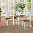thumbnail image 4 of Small Dual Drop Leaf Table With 2 Chairs   3 Piece Dining Set   Multi Color, 4 of 6