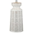 thumbnail image 5 of 360 Lighting Helene Country Cottage Table Lamps 26" High Set of 2 Ceramic Rustic Cream White Glaze Linen Tan Shade for Bedroom Living Room Bedside, 5 of 9