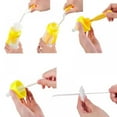 Set of 5 Baby Bottle Nipple Straw Brush Set,Upgrade Rubber Cleaning