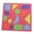 thumbnail image 1 of Rompecabezas geométrico de espuma con formas, juguete de aprendizaje colorido, educación temprana para aula de jardín de infantes, preescolar, sala de, 1 of 10