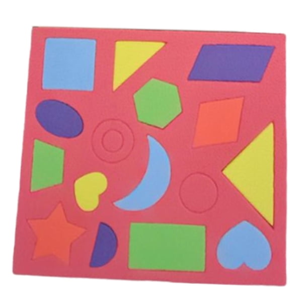 Rompecabezas geométrico de espuma, fácil de limpiar, tapete de piso para guardería, sala de juegos, jardín de infantes, aula, regalo para niños en