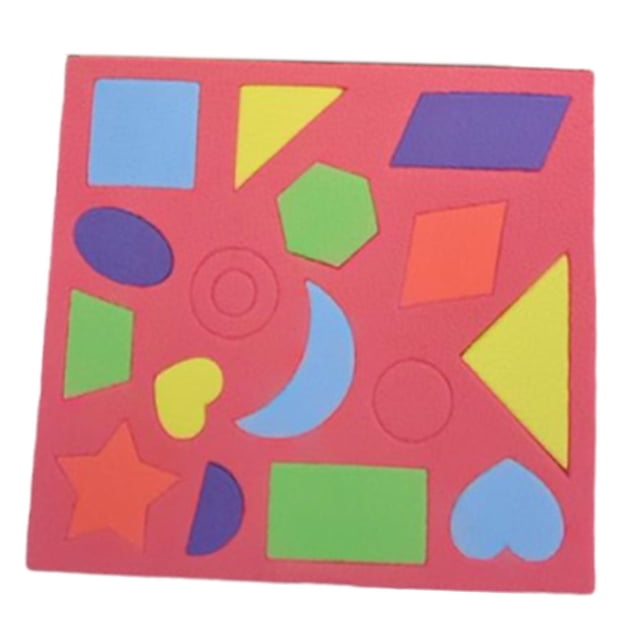 Rompecabezas geométrico de espuma con formas, juguete de aprendizaje colorido, educación temprana para aula de jardín de infantes, preescolar, sala de