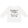 thumbnail image 3 of Inktastic Grandma and Grandpa Love Me Heart Grandchild Boys or Girls Long Sleeve Toddler T-Shirt, 3 of 5