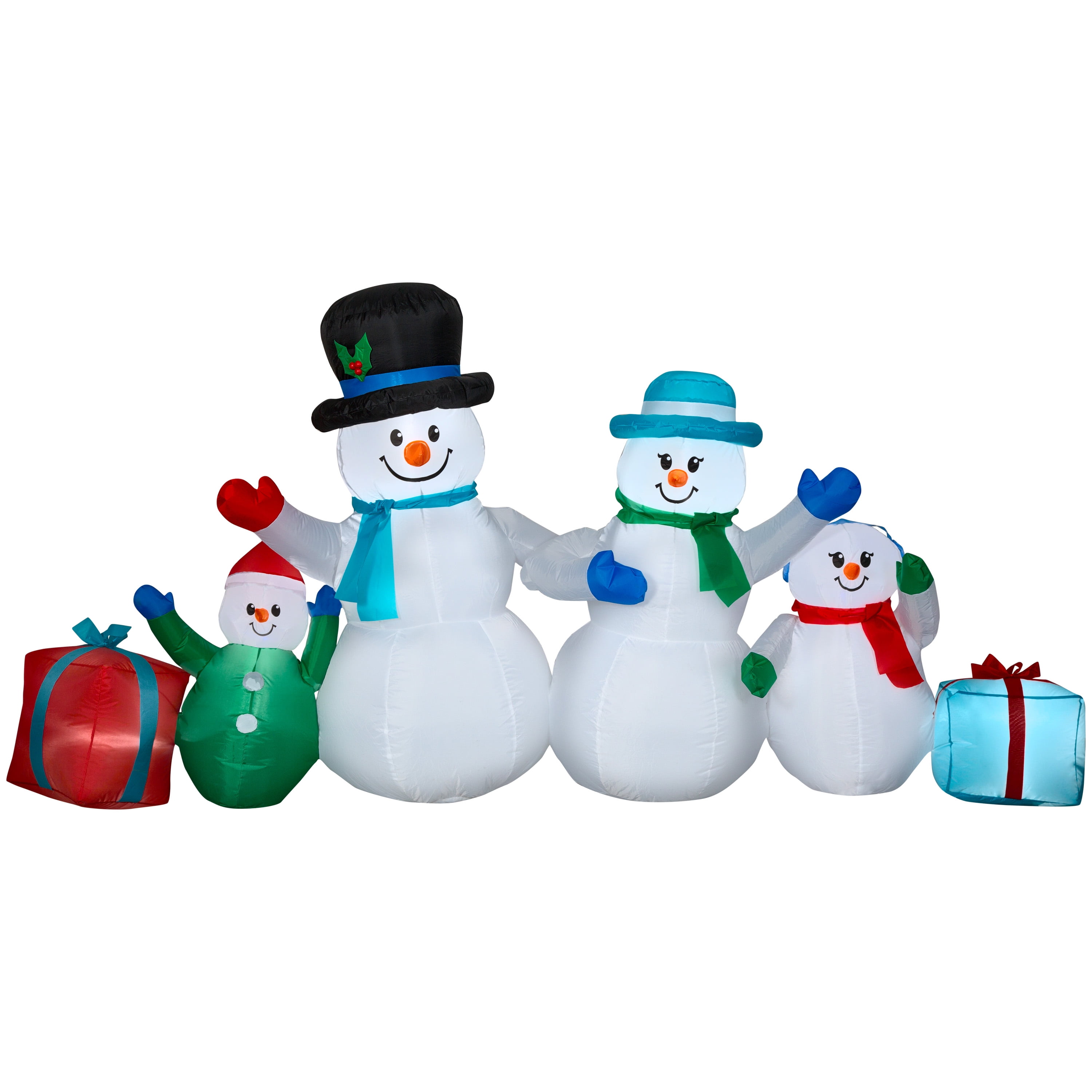 Airblown Inflatable Winter Snowman Collection Scene, 9' - Walmart ...