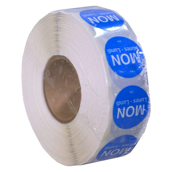DayMark Safety Systems-IT1143921 Day of The Week 3/4" Circle Permanent Label, MON (Roll of 1,000)