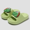 thumbnail image 5 of Djtdsds Kids Dinosaur Slide Sandals, Soft Non- Open-Toe Slippers Color:Green,Size:9.5-10 Years, 5 of 7