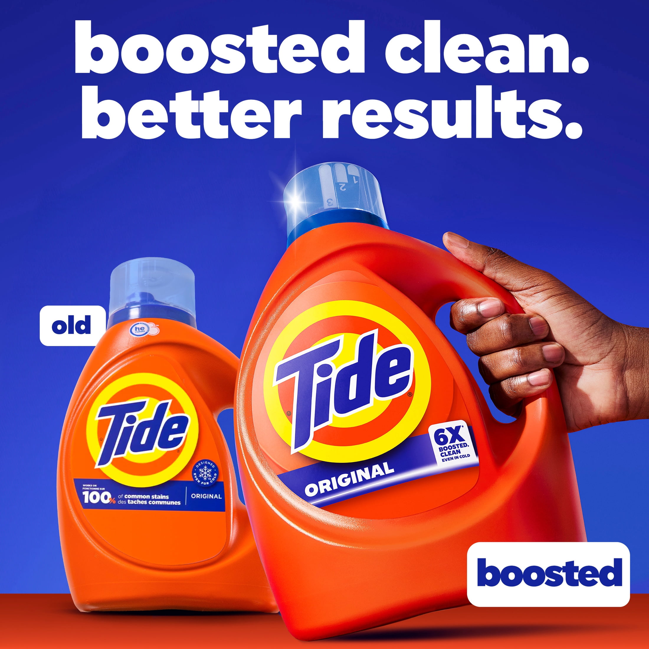 Tide Laundry Detergent Liquid with 6X Boosted Cleaning Power, Original Scent, 29 fl oz, 23 Loads