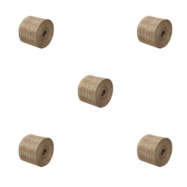 Injueey Cintas de Navidad Decoraciones de casa portátiles convenientes DIY Arcos florales Accesorios decorativos para celebración 5 Ancho 4 5 Ancho 4cm 5piezas