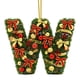 thumbnail image 1 of Adornos navideños artesanales decorativos para el árbol, monogramas decorativos acrílicos 2D con gorro de Papá Noel, 26 letras, adornos navideños colgantes para manualidades, decoración navideña para, 1 of 5