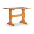 thumbnail image 2 of Linon Varden Nook Dining Table, Farmhouse Trestle Base, Solid Pine, Honey Finish, Compact 4-Person Seating, 2 of 8