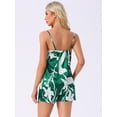 thumbnail image 3 of DARING DIVA Women's Sleeveless Satin Pajama Sets L Green, 3 of 7