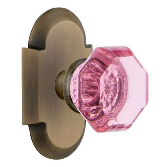 Nostalgic Warehouse Cotwap_Dd_Nk Cottage Solid Brass Rose Dummy Door Knob Set - Brass