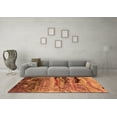 thumbnail image 3 of Ahgly Company Indoor Round Oriental Orange Industrial Area Rugs, 7' Round, 3 of 4