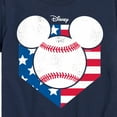 thumbnail image 3 of Disney - Americana - Mickey Baseball Flag Diamond - Toddler And Youth Short Sleeve Graphic T-Shirt, 3 of 5