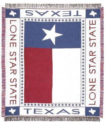 Texas Lone Star State Cotton Tapestry Throw Blanket 50 x 60 inches 
