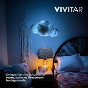 Vivitar RGB Cloud Light, Color Changing LED Night Light with Remote, Kids Bedroom Decor, Teen Girl Gift