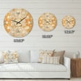 thumbnail image 4 of Designart 'Retro Geometric Design I' Mid-Century Modern Wood Wall Clock, 4 of 5