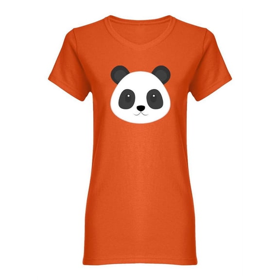 Little Panda Face Graphic Shaped T-Shirt Women -Image by Shutterstock, Female x-Large