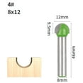 thumbnail image 2 of 8mm Shank Cover Box Bit Router Bit Wood Working Milling Cutter For Wood Bit Face Mill ,Great Multi-Purpose Application, 2 of 3