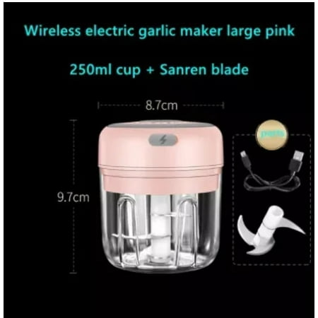 

Masher Garlic Grinder Wireless Mini Crusher Chopper USB Charging Shredder Mashed Garlic Ginger Fresh Pepper air fryer hom