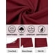 thumbnail image 5 of Camiseta COOFANDY para hombre, casual, ajustada, manga corta, color rojo vino, 5 of 5