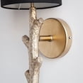 thumbnail image 4 of Mercana Sabinal II Resin Tree Branch Fabric Shade Wall Sconce in Gold, 4 of 5