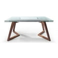 thumbnail image 5 of Whiteline Modern Living Light Brown Delta Contemporary Walnut Veneer Dining Table, 5 of 10
