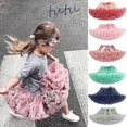thumbnail image 1 of Falda tutú esponjosa para niña pequeña, tul para fiesta de cumpleaños, tutú de princesa en capas, color gris, de 2 a 4 años, 1 of 2