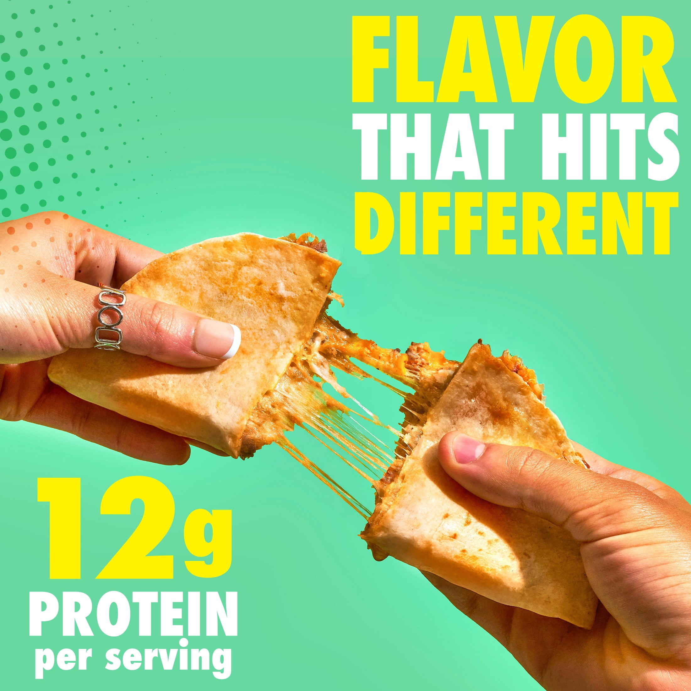Mad Genius Cheeseburger Quesadillas, 14 oz (Frozen), 12g of Protein per Serving