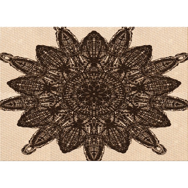Ahgly Company Tapis Rectangulaire Lavable en Machine Intérieur Transitionnel Rouge Nuit, 2 Pieds x 4 Pieds