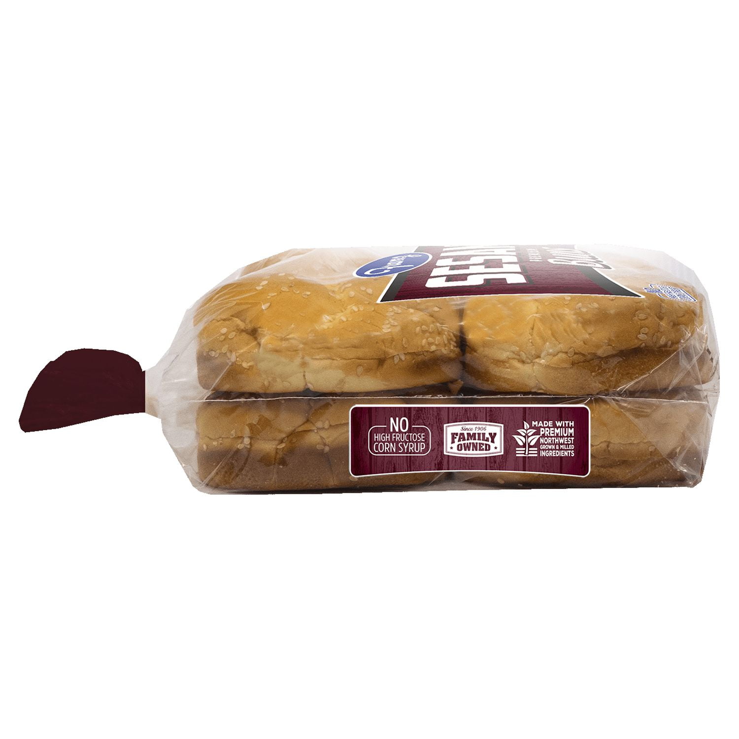 Franz BBQ Sesame Hamburger Bun 8's 21oz