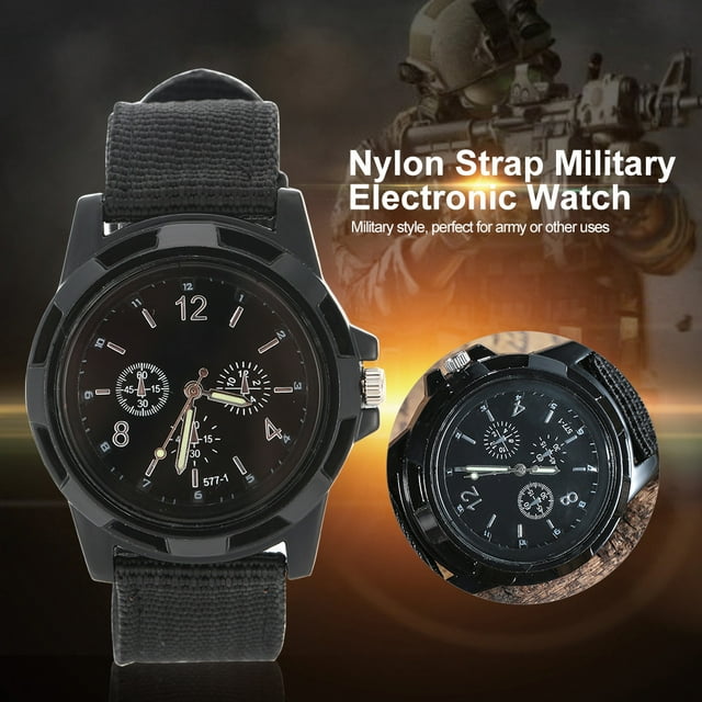 Reloj electrónico, reloj de pulsera analógico electrónico, reloj militar, elegante y moderno