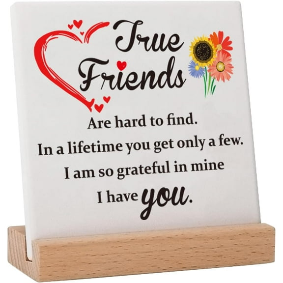 True Friend Gifts For Women Friend, Friendship Gifts Thank You Gift For Long Distance Friends Coworker Bestie Bff Sister, Birthday Gifts Friendship Gifts For Friend Cp034