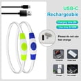 thumbnail image 5 of Miaocao 2 Packs Light Up Dog Collar, LED Dog Collar, USB Rechargeable Dog Lights for Night Walking, Adjustable Glow in The Dark Collars for Small Medium Large Dogs, Waterproof Safety Pets Lights, 5 of 7