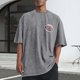 thumbnail image 1 of Tops para hombre, blusas y camisas de cuello redondo y manga corta para hombre, camisetas deportivas informales con estampado desgastado para hombre, blusas de cuello redondo y manga corta para hombre, 1 of 5