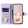 thumbnail image 2 of For Samsung Galaxy A53 5G Leather Case Wallet Card Slots Phone Cover with Shoulder Strap - Purple, 2 of 5